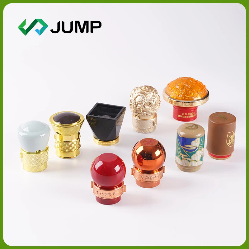 Розкішна кришка спеціальної форми для скляної пляшки з алкогольними напоями